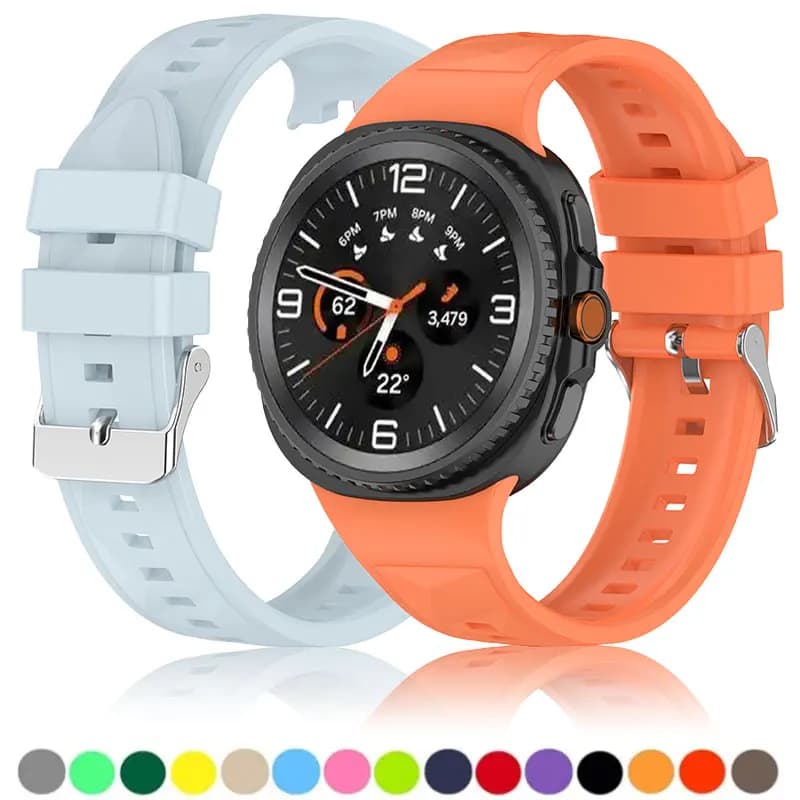 Cinturino in silicone per Samsung Galaxy Watch 8 40 44mm Smart Band per Galaxy Watch 40/44 Watch 8 Accessori classici Cinturino da polso