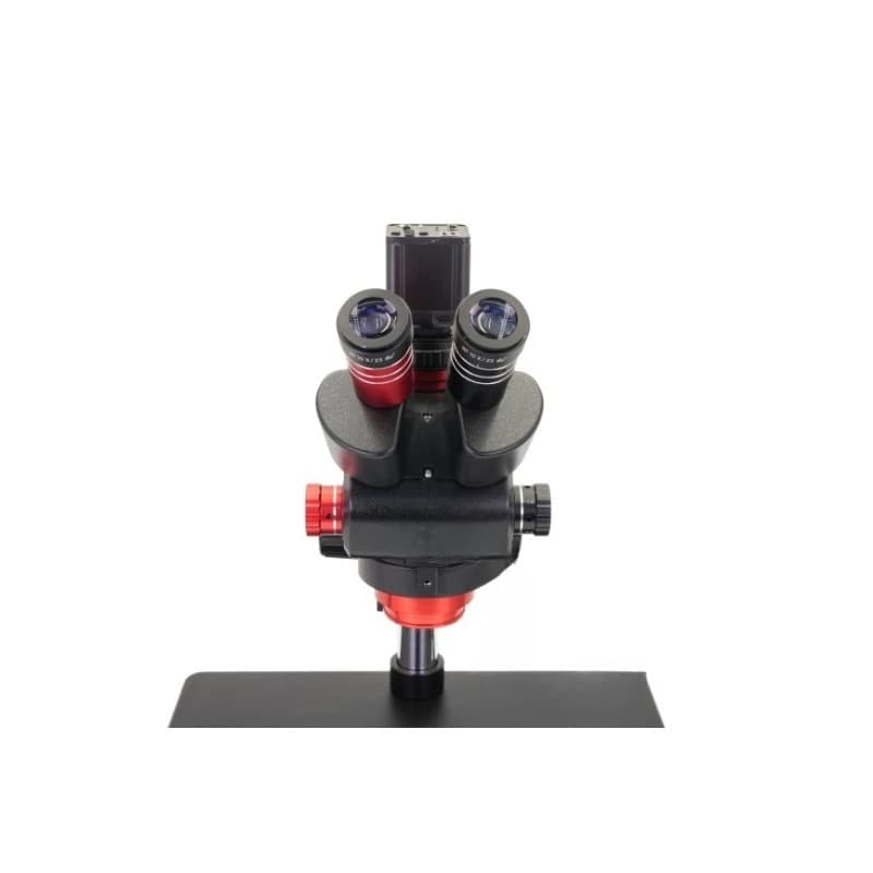 Microscopio, microscopio trinoculare, base grande per la manutenzione del telefono cellulare