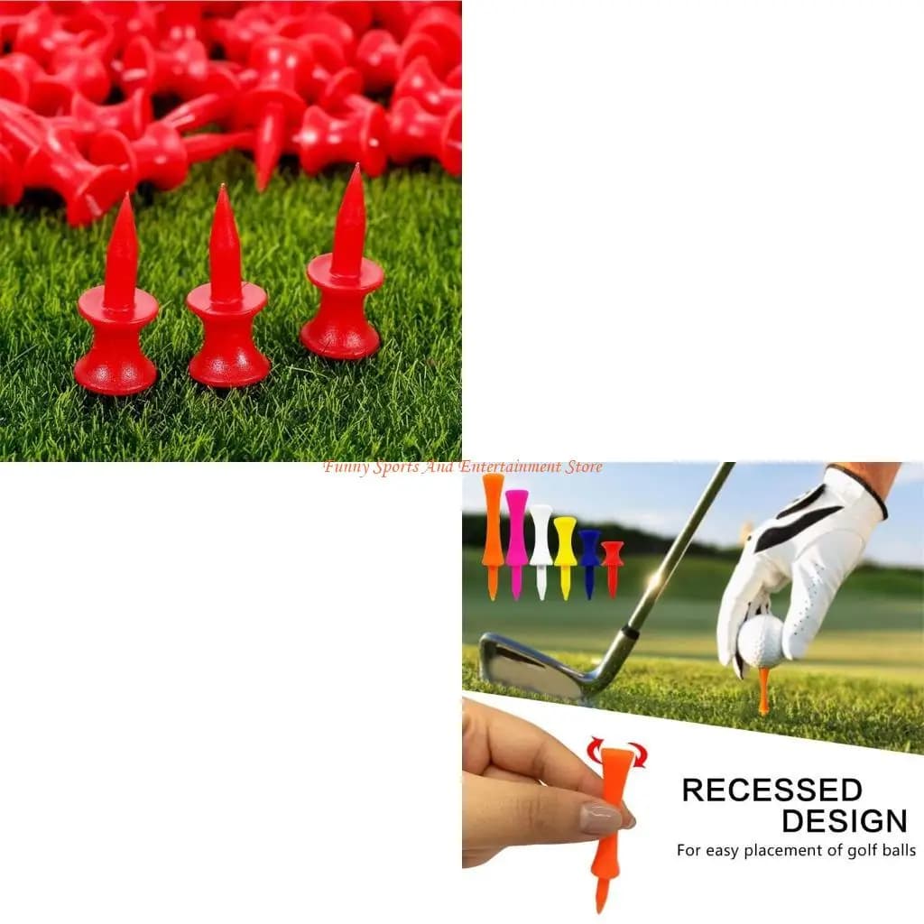 C4DE Set magliette da golf da 50 pezzi, magliette da golf durevoli ecologiche in plastica Step Down per il golf