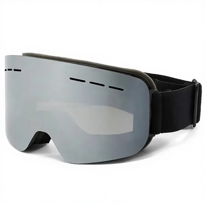 Airo TPU Ski Mountaineering Goggles Anti Fog Double Layer Silver Mirror for Men Women Windproof Sandproof Prescription Eyewear