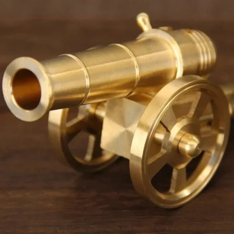 Mini cannone in metallo cannone militare piccolo ornamento modello dell'Arsenal della guerra civile Culverin in rame per opere d'arte di armi in miniatura di Napoleone