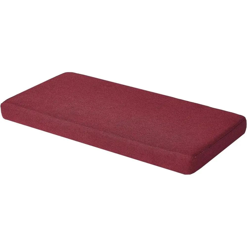 Bench Cushions or Indoor urniture Non Slip oam Kitchen Dining Chair Pad Bay Window Seat Cushion with Zipper 72 x 18 inch, Red