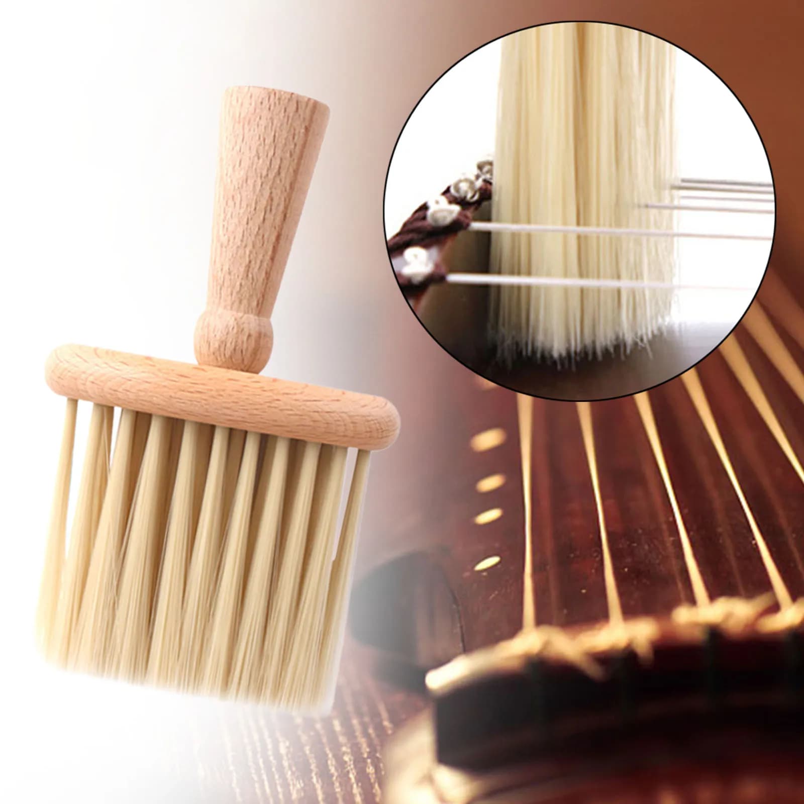Guzheng Cleaning Brush Soft Sets Ukulelele violin brush Small guitar brush Cleaning tool for musical instruments
