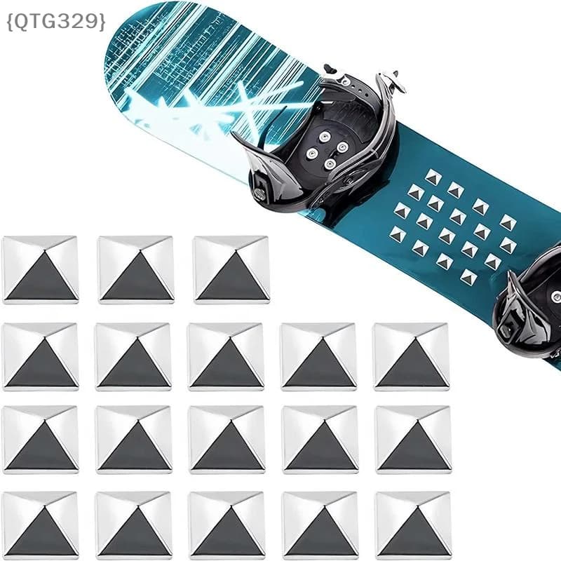 【QTG329】10 Pezzi Stomp Pad Antiscivolo per Snowboard con Borchie a Stella - Pad Antiscivolo per Tavole da Sci Stile Edgy【WQ】