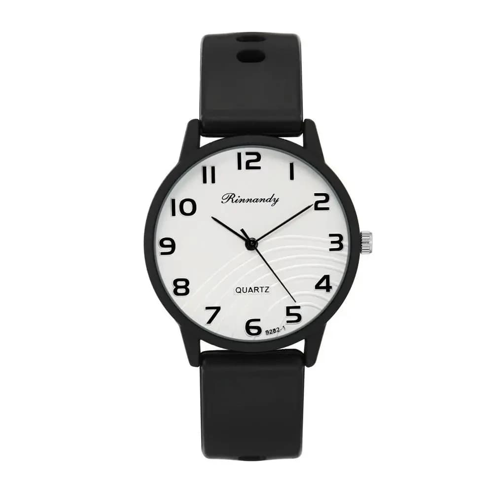 Orologio da Polso al Quarzo da Donna con Cinturino in Silicone Semplice, Orologio Sportivo da Donna, Reloj Mujer, Orologi da Donna alla Moda con Quadrante Arabo