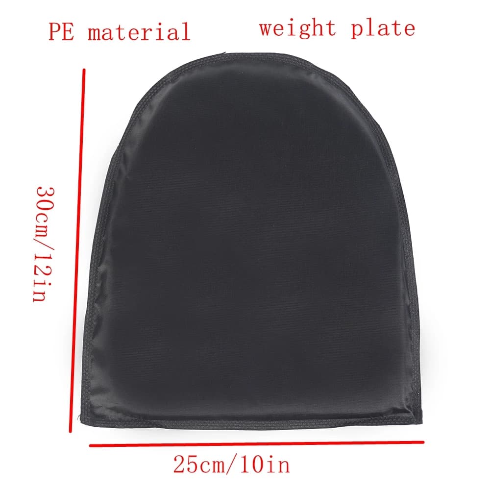 1pc Hunting Weight Plate Sport Body Exercise Security Yoga Plates Soft 45 Layers PE Material 10x12in Safety