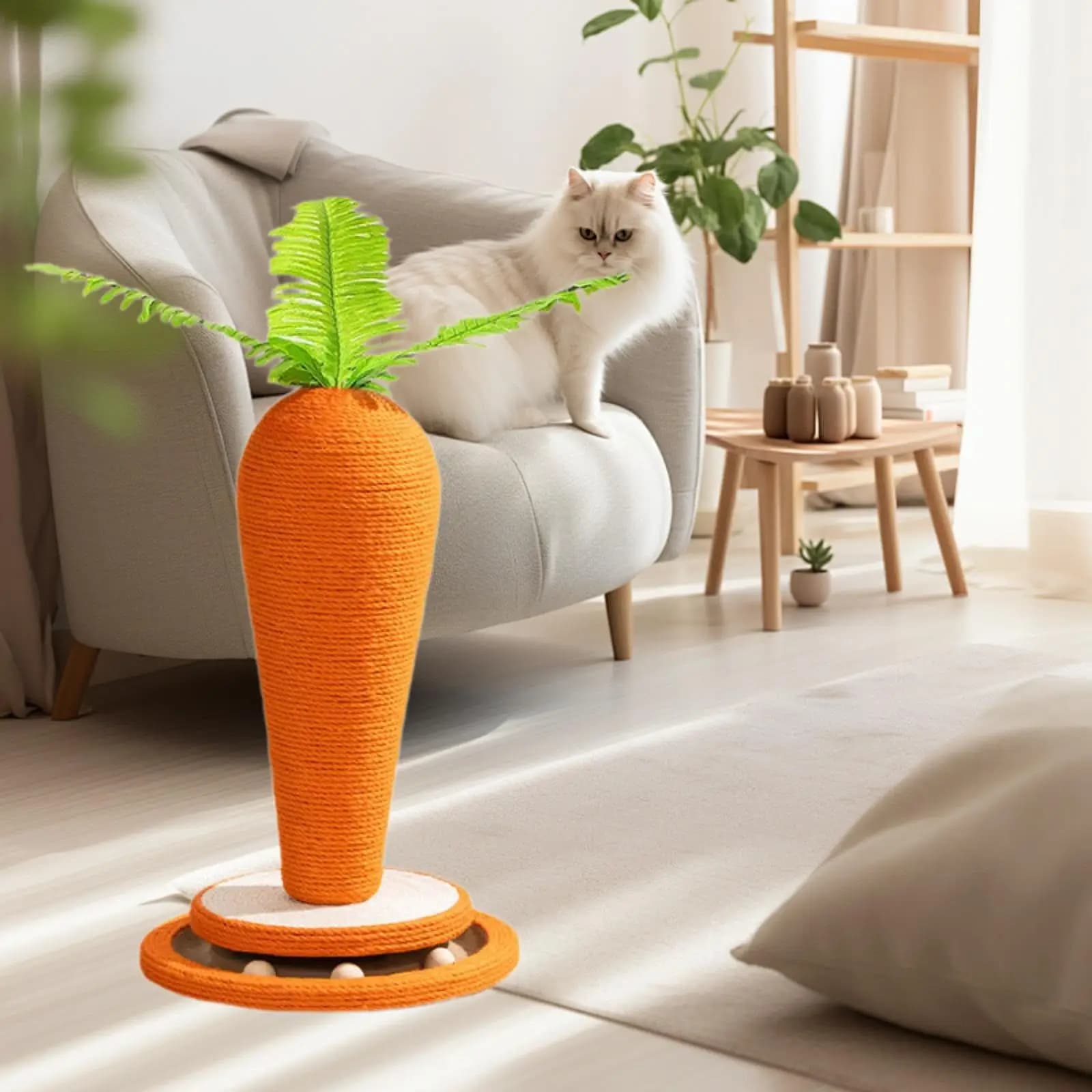 Tiragraffi per gatti Tiragraffi per gatti a forma di carota Mobili per gatti Tiragraffi per alberi da arrampicata per gatti per esercizi di intrattenimento