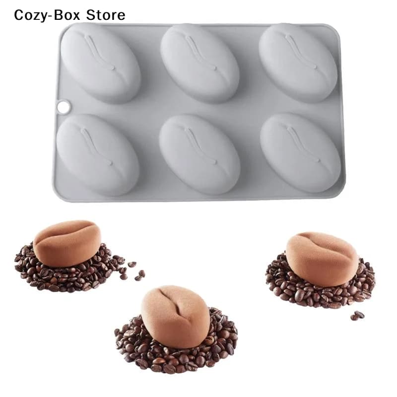 [ZY]6/28Cavity DIY Silicone Pastry Molds Bean Forms Coffee Mousse Cake Mold For Baking French Dessert Cake Decorating Tools[ZY]