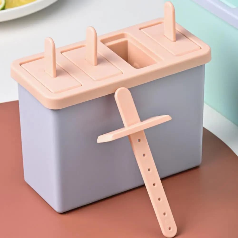 Stampo per ghiaccioli fai da te con coperchio - Stampo in plastica per ghiaccioli e gelati, facile da sformare, per dolci fatti in casa, divertimento estivo, facile da usare