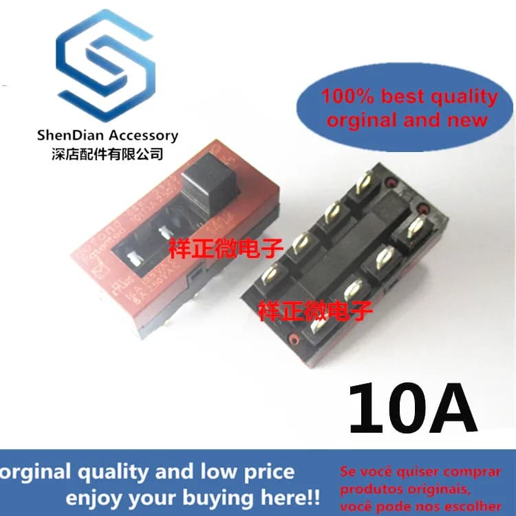 1 pezzo solo originale nuovo interruttore per asciugacapelli CSK-2316 CSK-2320, interruttore a levetta a 8 pin e 3 posizioni 8A 10A