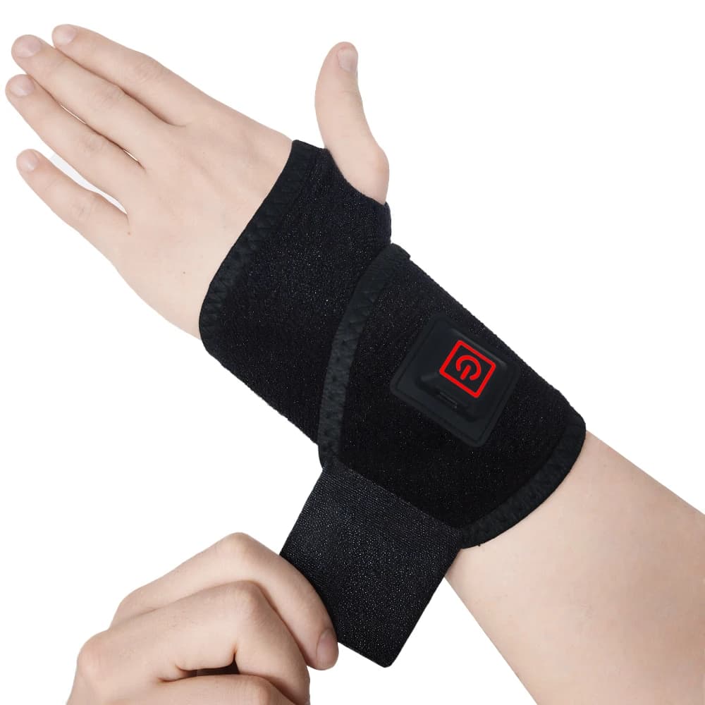 Fascia Riscaldante Elettrica per Polso, Cuscinetto Termico USB - 3 Livelli di Temperatura, Scaldapolso e Gomito Universale per Uomini e Donne