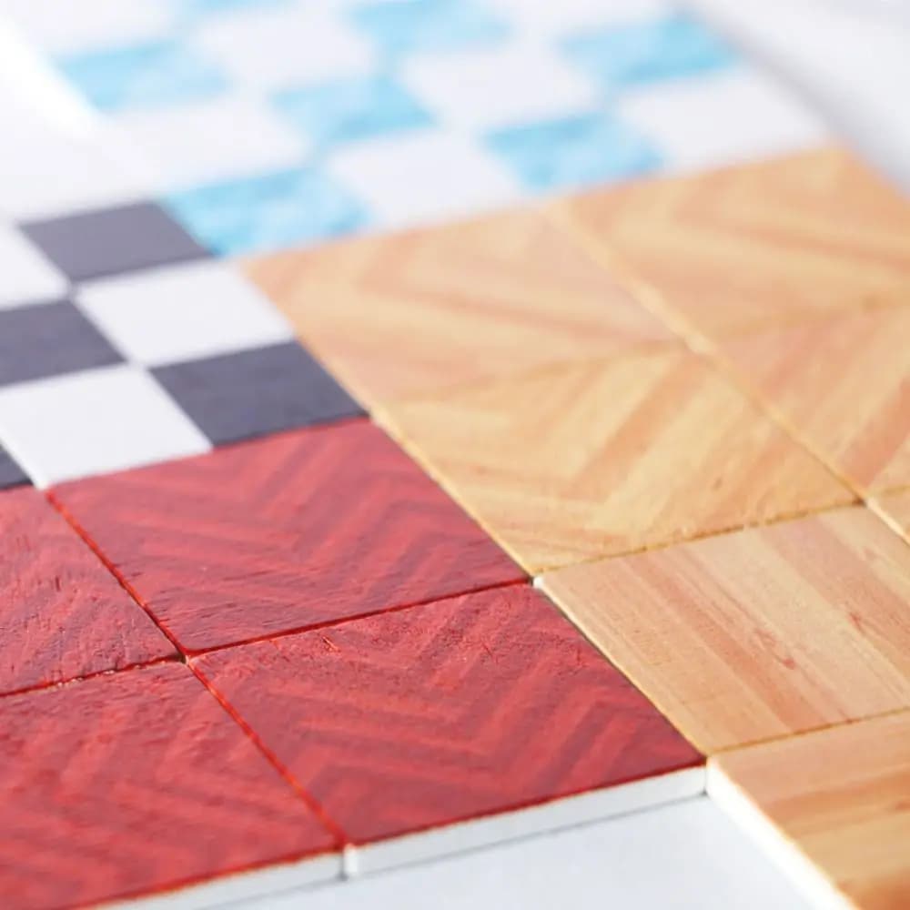 9 pz/set 1:6/1:12 Mobili per casa delle bambole Casa delle bambole Pavimento in legno personalizzato Piastrella in ceramica in miniatura OB11 Casa delle bambole Piastrellata da parete