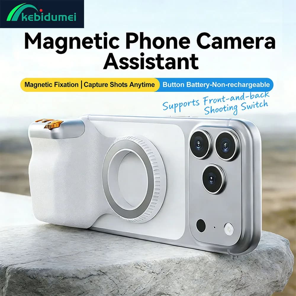 Magnetic Camera Grip Kebidumei, Support for Remote Control for iPhone and Android