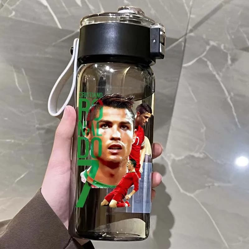 CR7 Cristiano Ronaldo Simple Sports Water Cup Summer Style Bottle with Tea Insulation High Temperature Resistance Large Capacity