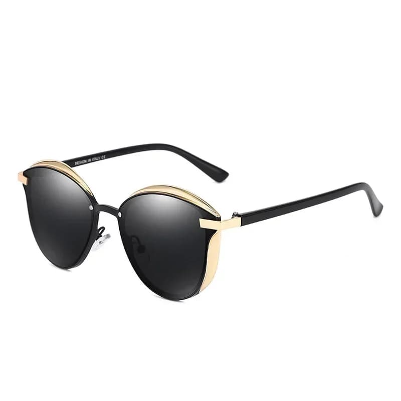 Occhiali da sole polarizzati stile BARCUR per donna Catmore, occhiali da sole rotondi, accessori per occhiali da donna, protezione UVAB