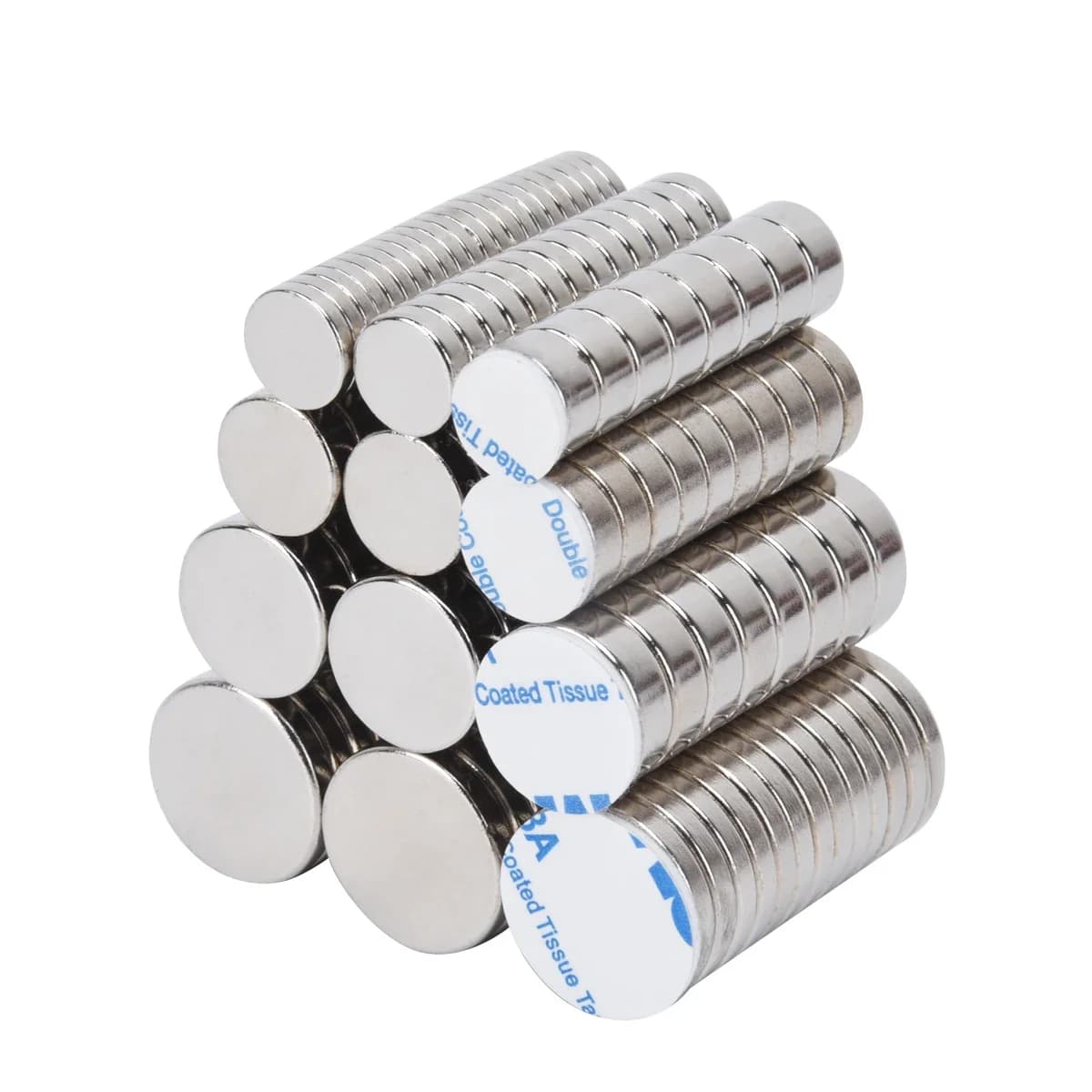Forte e potente disco magnetico rotondo con adesivo biadesivo per magneti fai da te, frigorifero, artigianato e ufficio