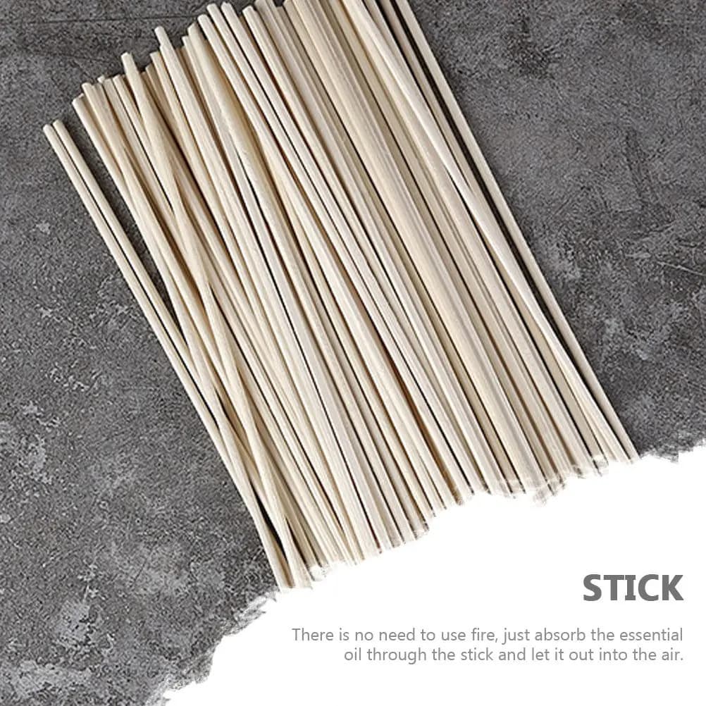 100 Pezzi Bastoncini Diffusori di Aromi Sostituibili in Legno Naturale per Oli Essenziali, per Casa, Soggiorno, Camera da Letto, Cucina