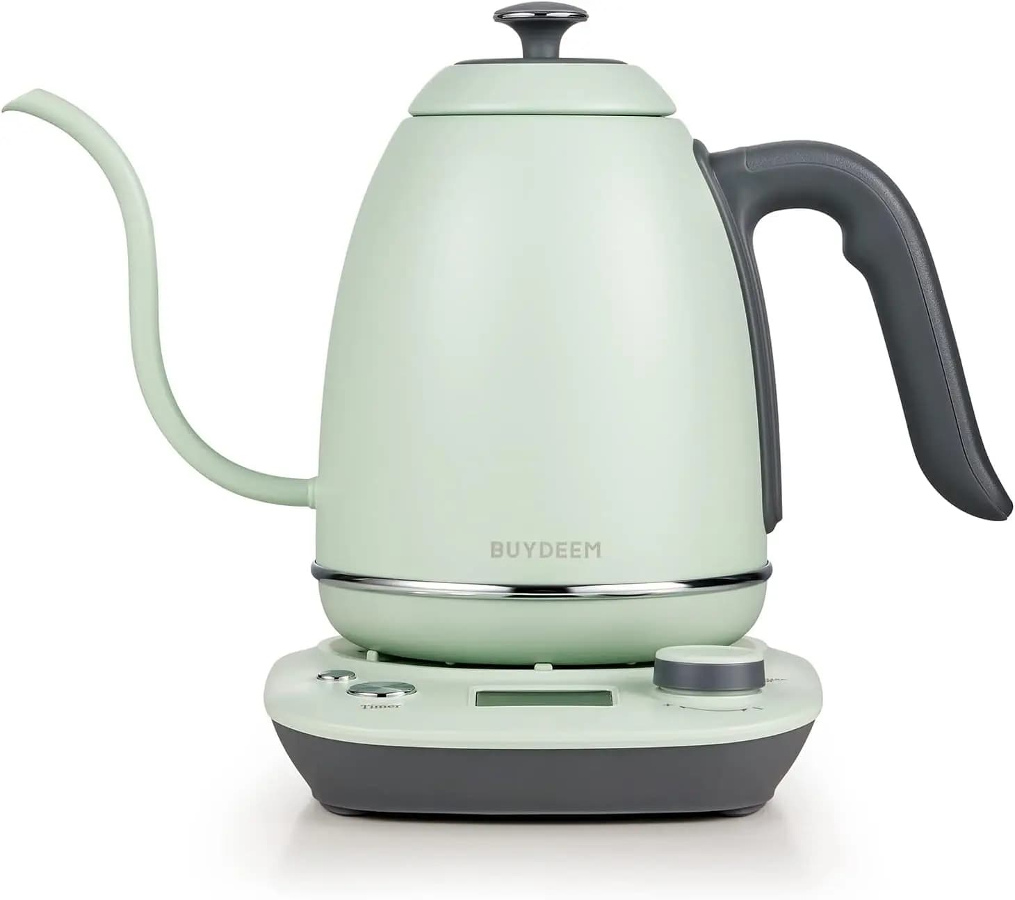 Electric swan neck kettle K821, 0.8 liters, variable temperature, keeps warm automatically, built-in timer, 18/8 stainless steel