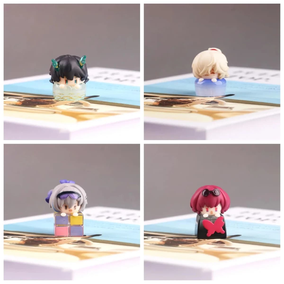 Honkai: Star Rail Simpatico cartone animato Keycap Dan Heng Kafka Jing Yuan Tastiera meccanica in resina Decora ornamento Accessori regalo