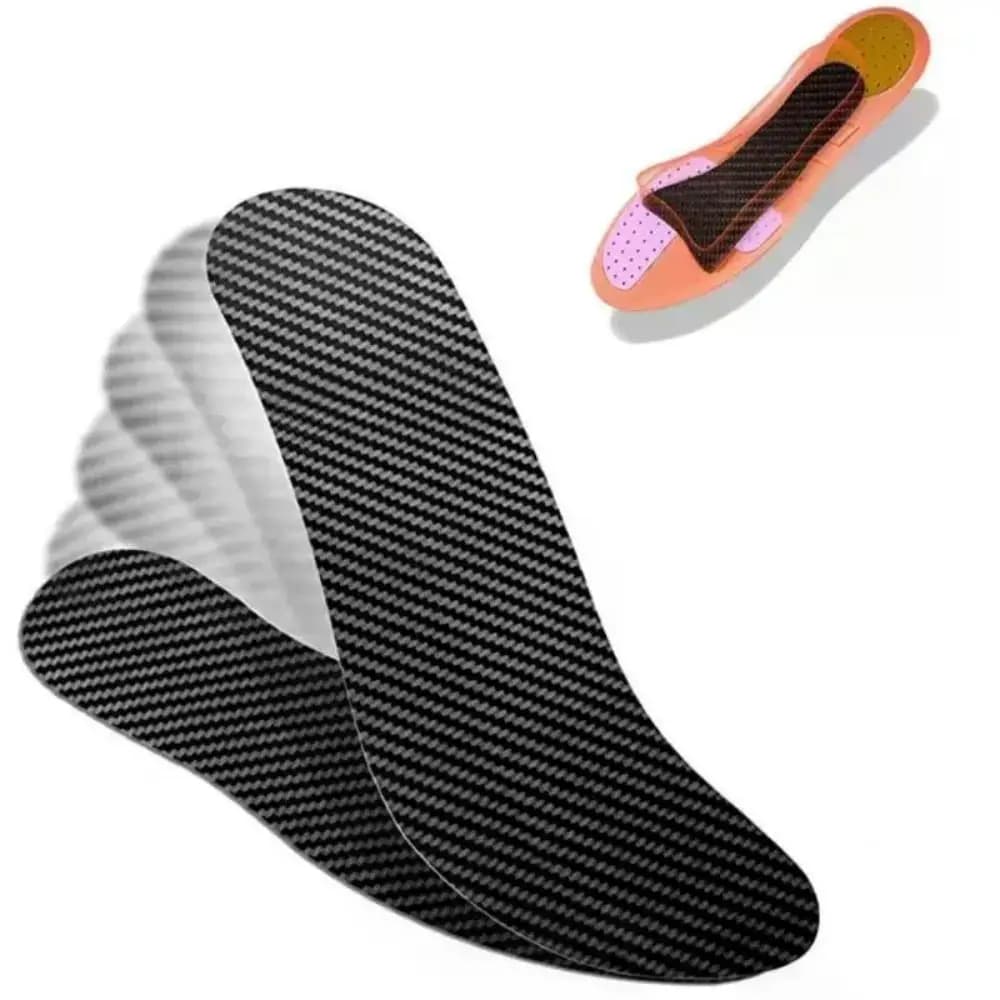 1 paio di piastre rigide in fibra di carbonio, inserto di supporto per soletta, materiale in fibra di carbonio, inserto per scarpe, estensione Morton, ultrasottile