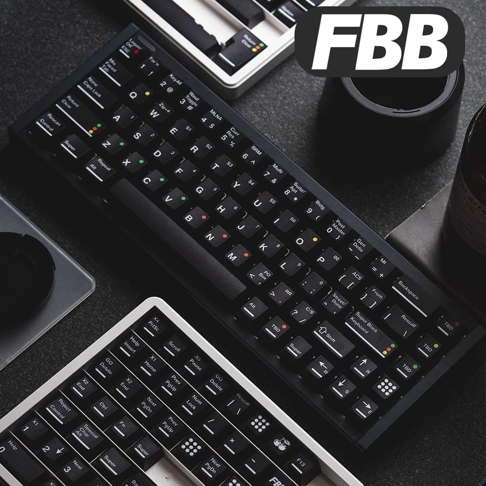 FBB SBK Ultra Black PBT Sublimation SWK Ultra White 1.7mm Magnetic Keyboard Switch