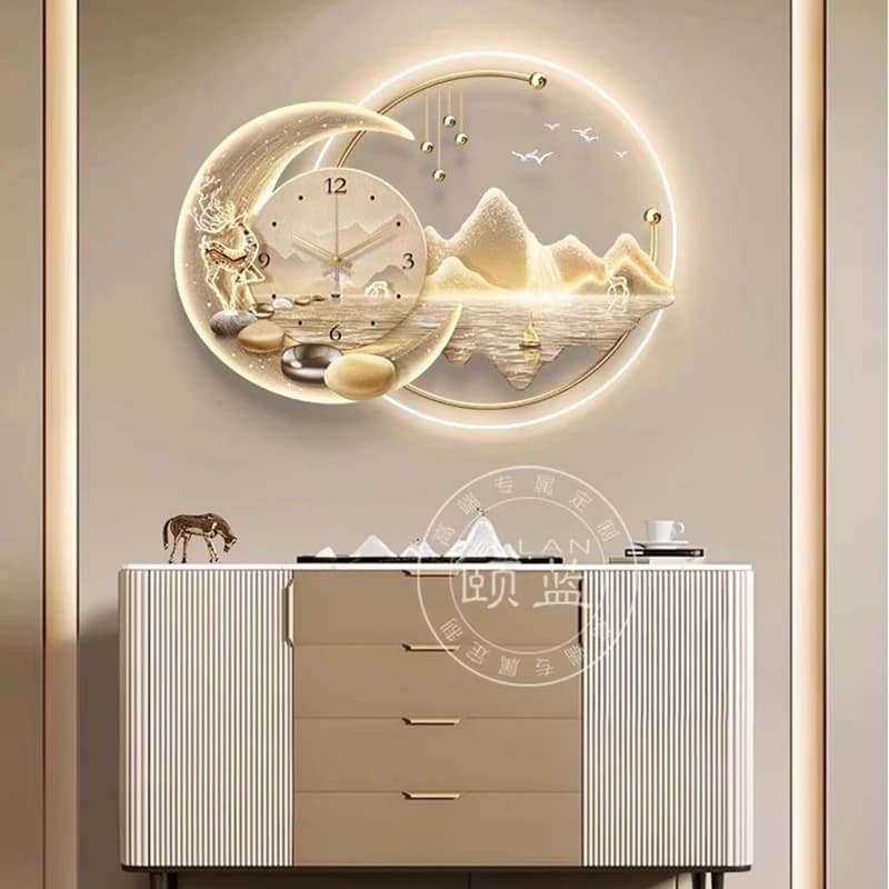 Orologi da parete digitali a led Ristorante di lusso di grandi dimensioni Orologio da parete silenzioso minimalista nordico Creativo Horloge Murale Decorazione della casa