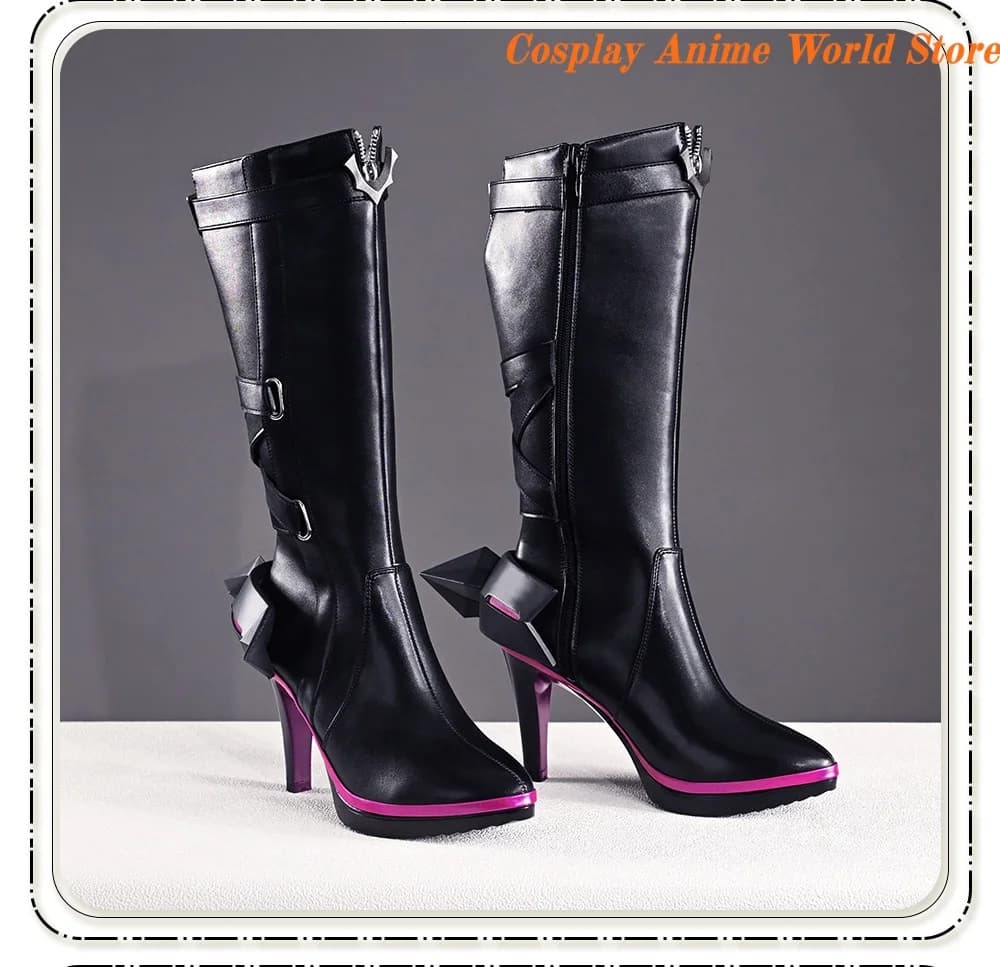 Laevatain Cosplay Shoes Arknights Endfield Game high heels boots Prop shoes Halloween Party Women Role Play Shoes In stock