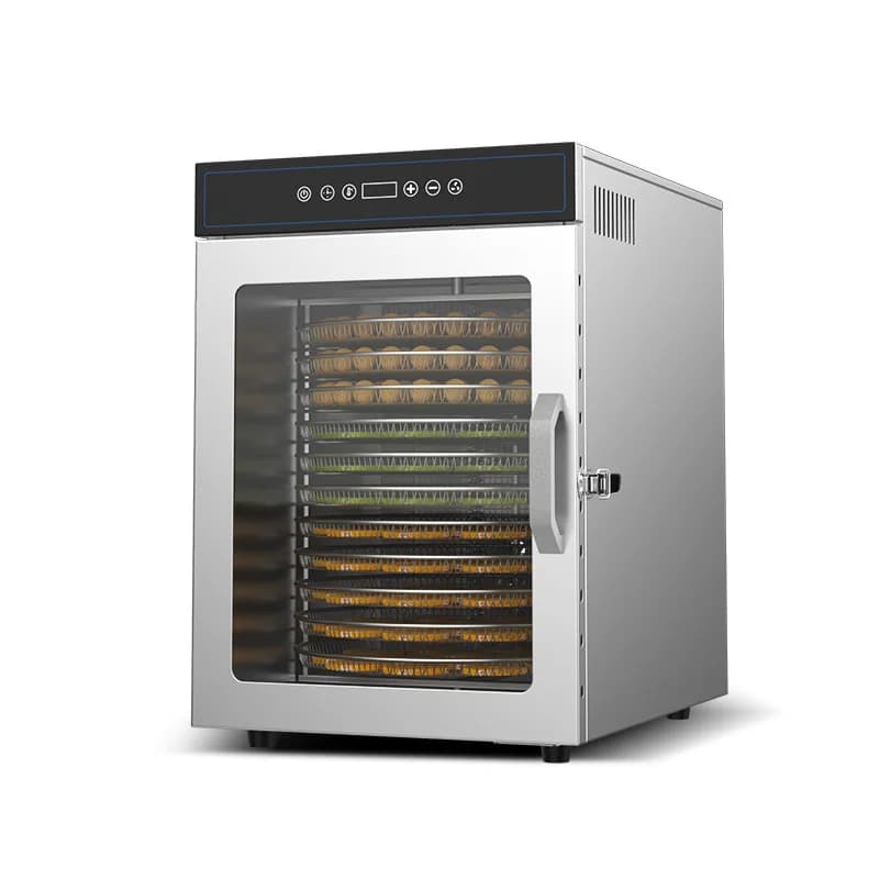 Girevole a 12 strati 360 ° Macchina disidratatrice per frutta ad asciugatura uniforme per frutta secca sana e deliziosa e verdura