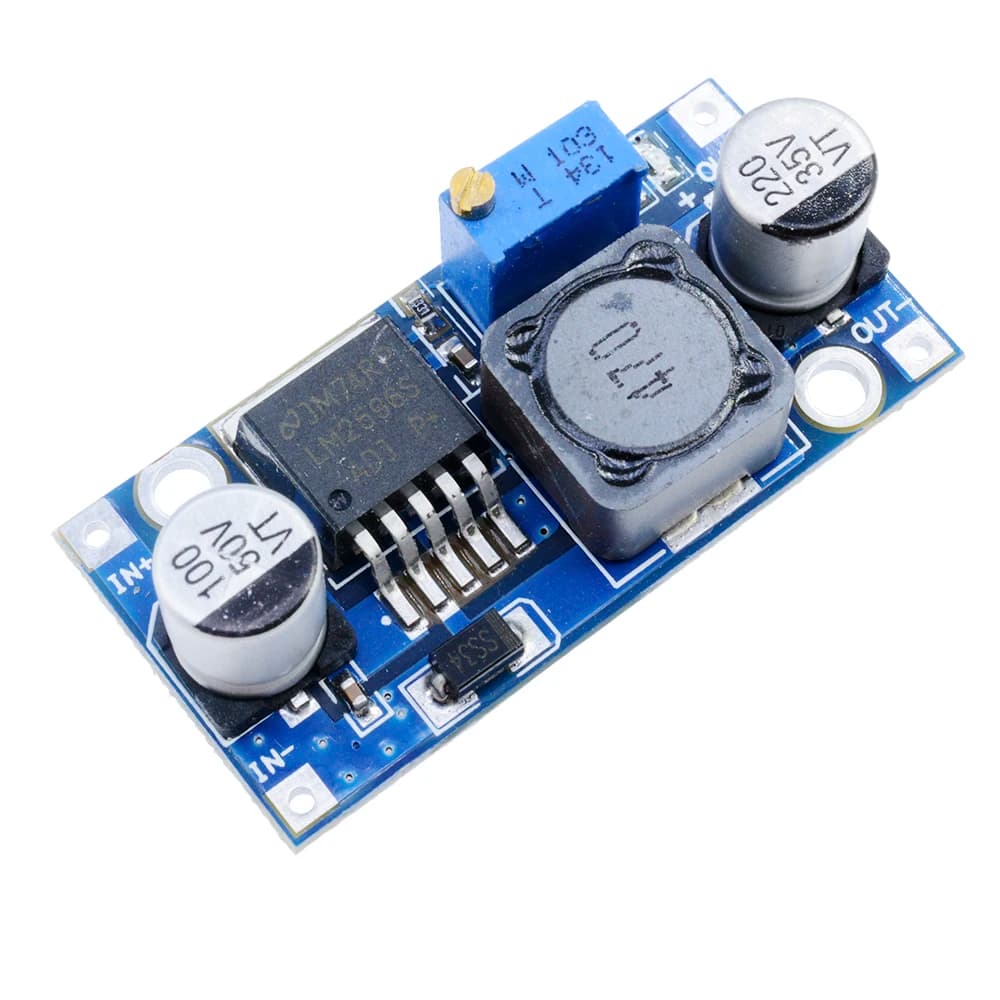 LM2596 DC-DC power module Step-down 3A module Step-down adjustable LM2596S voltage regulator 24V 12V 5V 3V per arduino