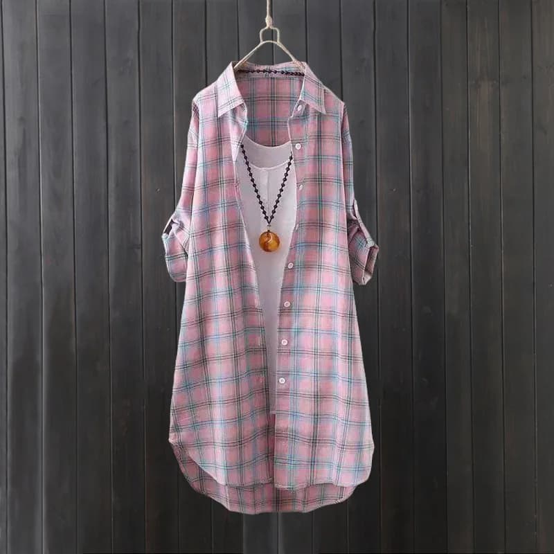 Summer, wide and long, large, long-sleeved shirt, long-sleeved shirt, cotton and linen shirt, sun protection shirt, thin jacket