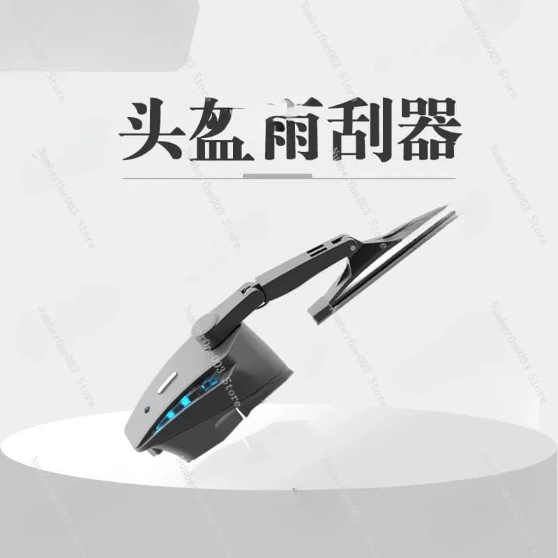 Tergicristallo per casco Auto elettrica Tappo per moto fatto in casa Tergicristallo Attrezzatura per pilota Impermeabile USB ricaricabile con tergicristalli