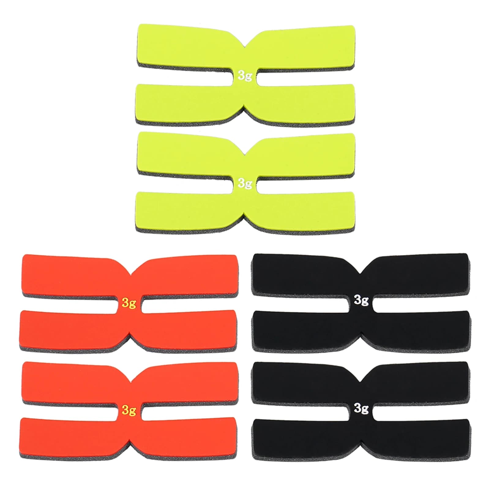 6 pieces 3g tennis racket strips for weight balance tennis racket tapes in Silicone weight of tennis racket outdoor sports