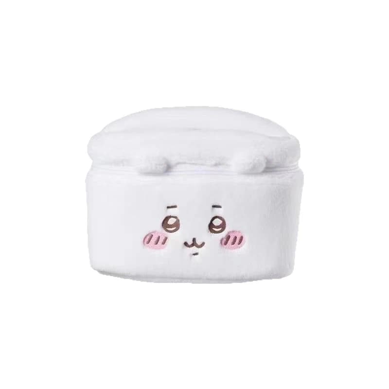 Borsa Cosmetica in Peluche Chiikawa, Astuccio per Trucchi con Personaggio dei Cartoni, Scatola Morbida e Soffice per Organizzare Oggetti da Viaggio
