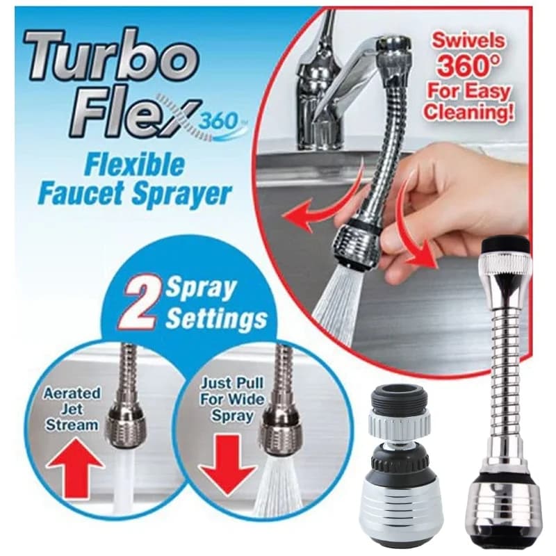 360 ° Rotating Kitchen Faucet Pressurized Sprinkler Extended Filter Foam Universal Faucet Head Sprayer for Kitchen