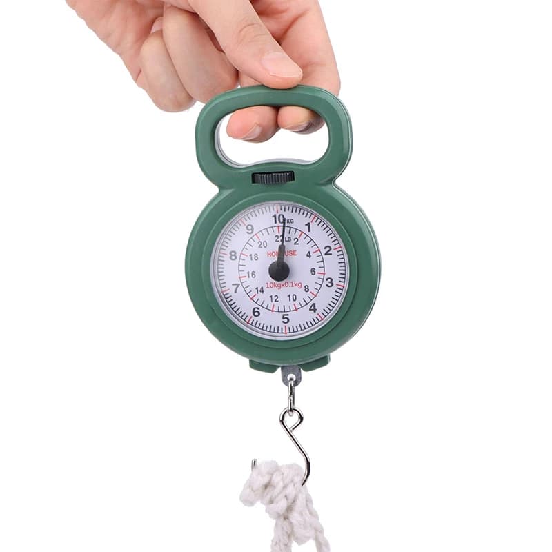 1Pc Mini Pointers Hook Spring Hanging Scale Portable Fishing Scale 10kg Capacity Food Digital Scale Luggage Scale Weighing Scale