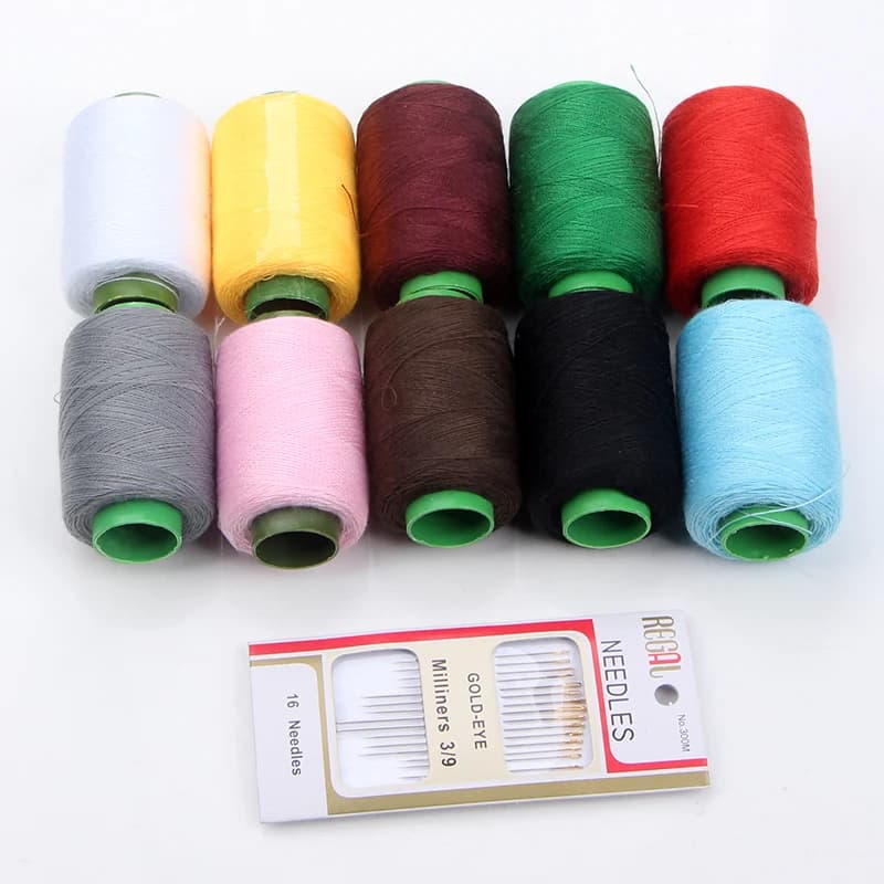403 High Tenacity Polyester Sewing Thread 100m Per Roll Durable Knitting Yarn For Hand Embroidery Clothing DIY Fabric Repair Kit