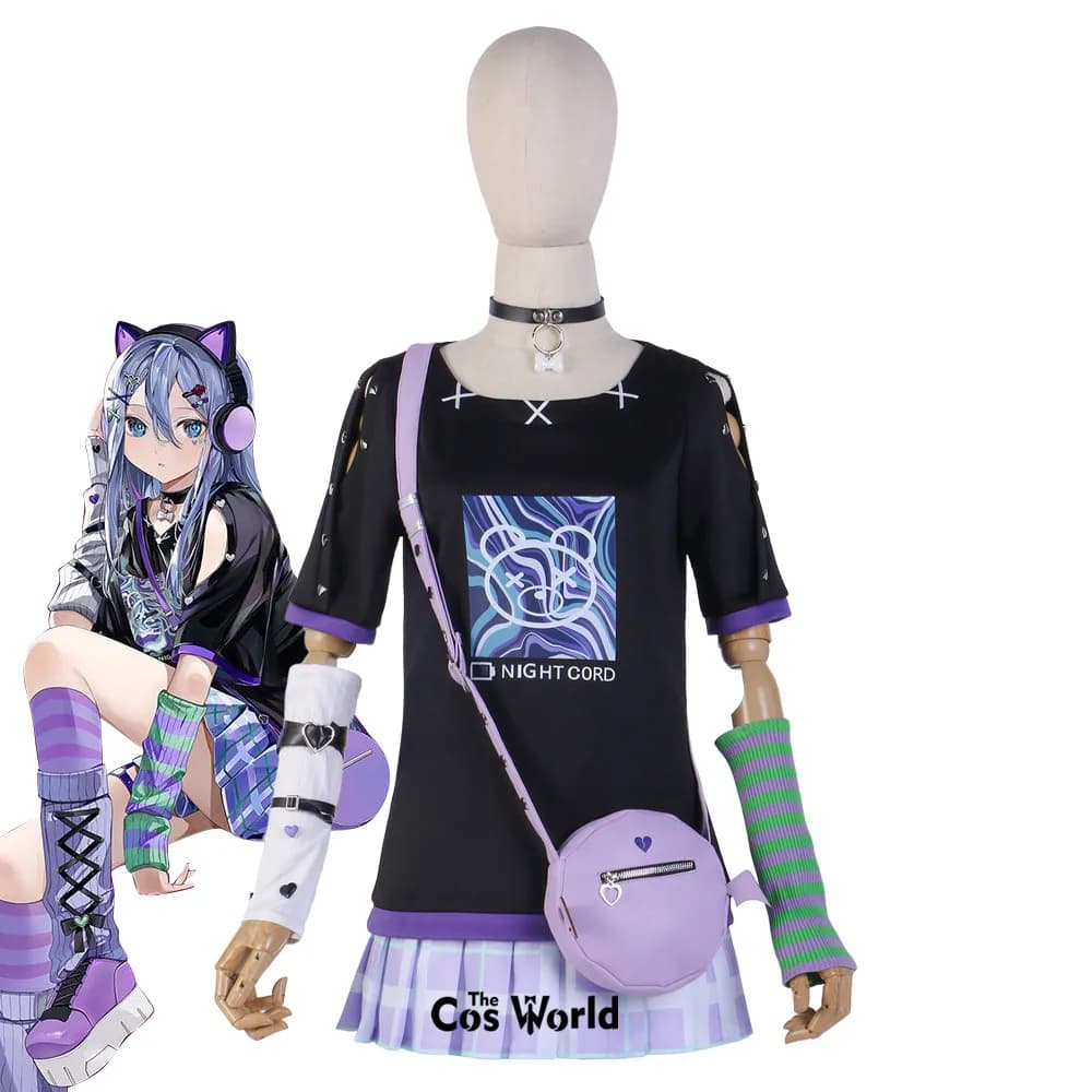 PJSK 25ji Nightcord de Kanade Yoisaki Outfit Costume Cosplay Anime Gioco