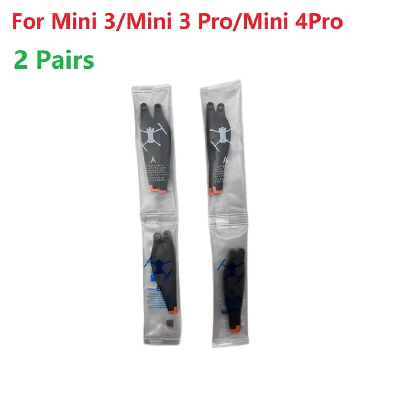 2 Pairs Original New Propeller for Mini 3/3 Pro/4 Pro Replacement Low-Noise Quick-Release Blades Props Wings Drone Accessories