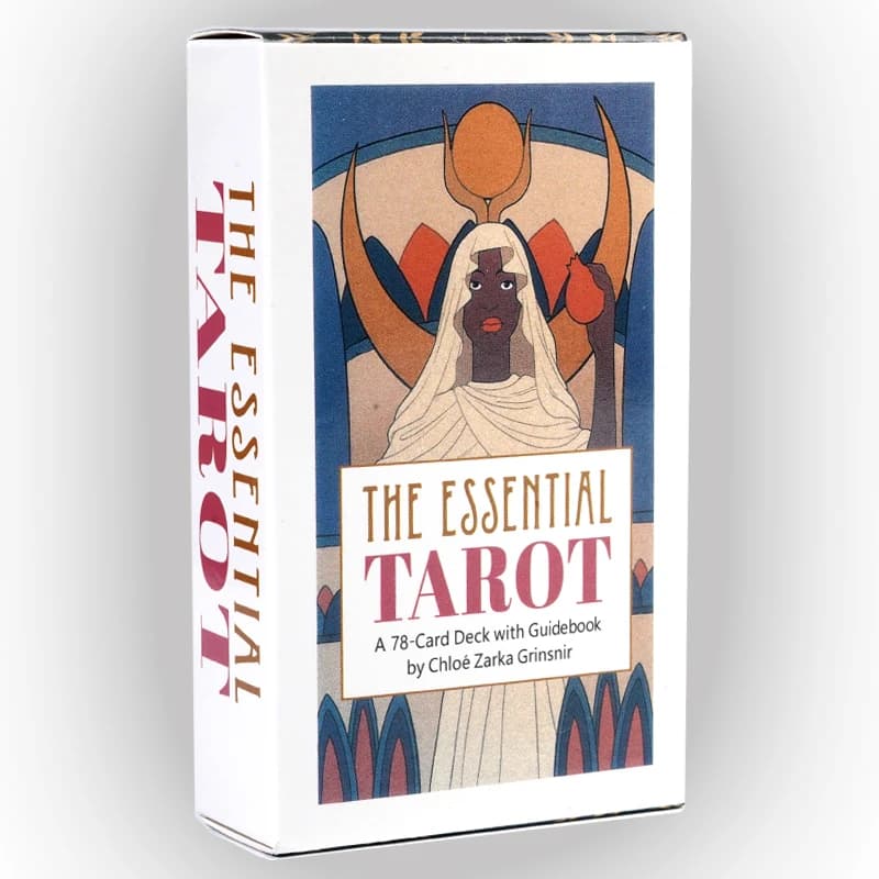Il mazzo di tarocchi essenziale Set da 78 carte Chloe Zarka Grinsnir Opera d'arte moderna e minimalista Strumenti di divinazione intuitiva Esperto per principianti