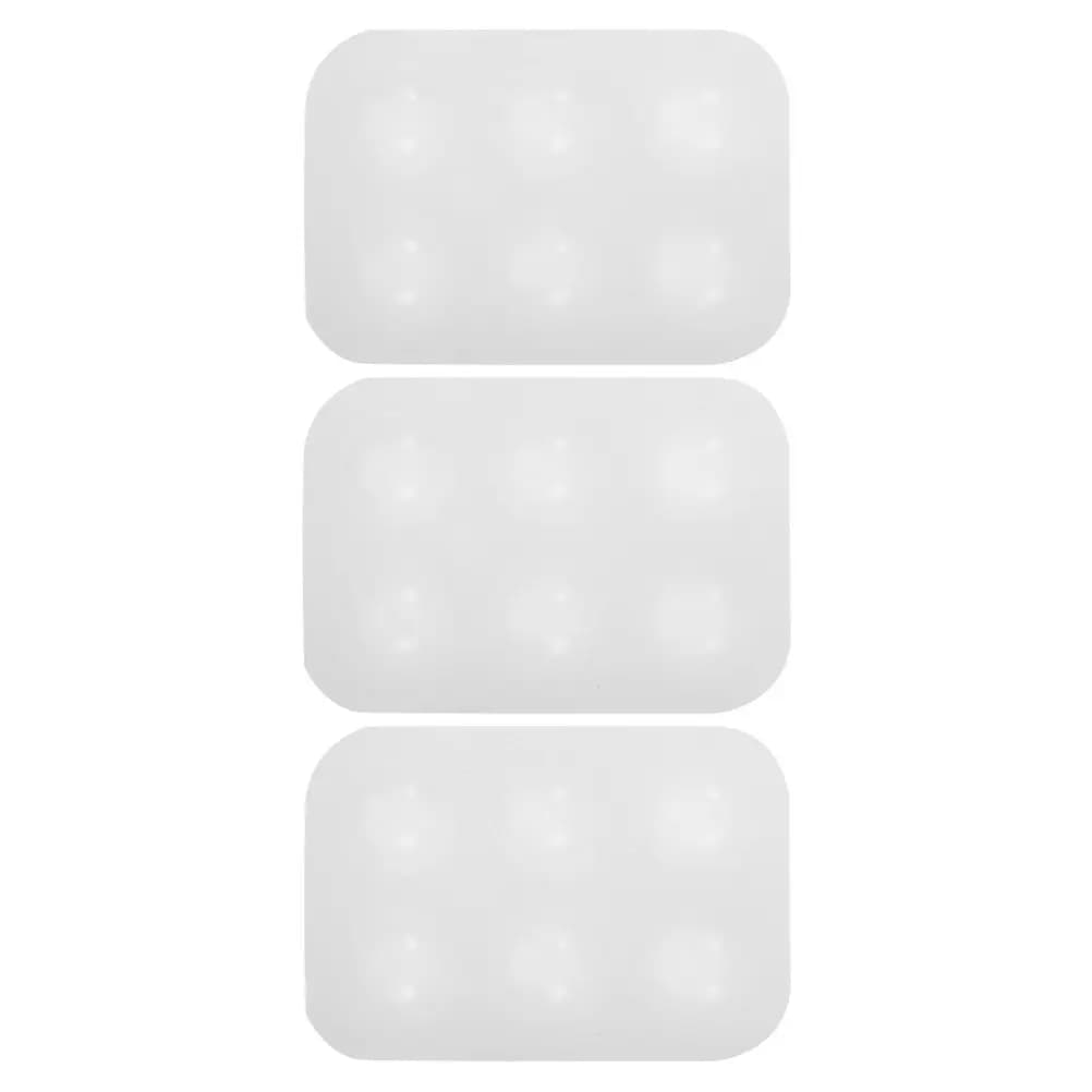 3Pcs Silicone Color Mixing Palettes Watercolor Paint Tray for Gouache Acrylic Oil Painting Pigment Palette Empty