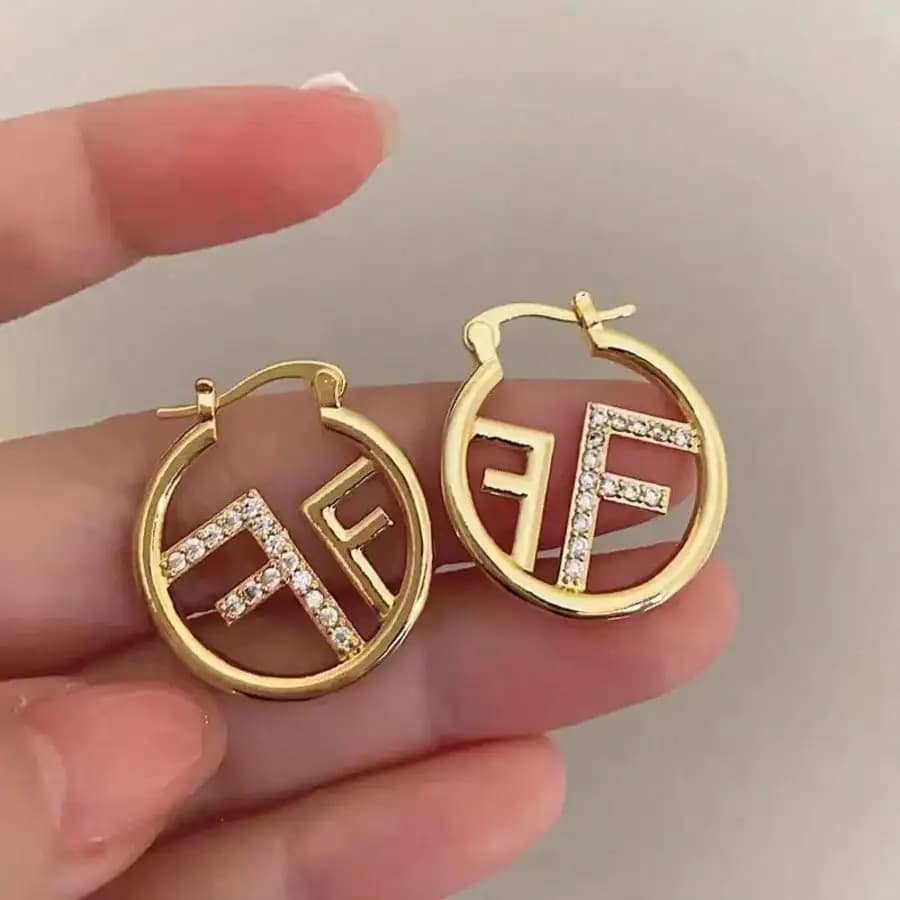 Nuovi Orecchini di Lusso con Lettera F, Design Elegante e Personalizzato, Gioielli Regalo