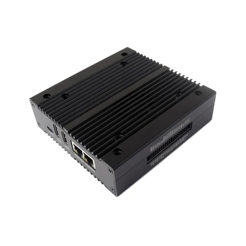 Waveshare CM4-NVME-NAS-BOX, mini-computer multifunzione NAS progettato per il modulo di elaborazione Raspberry Pi 4 (NON incluso), rete