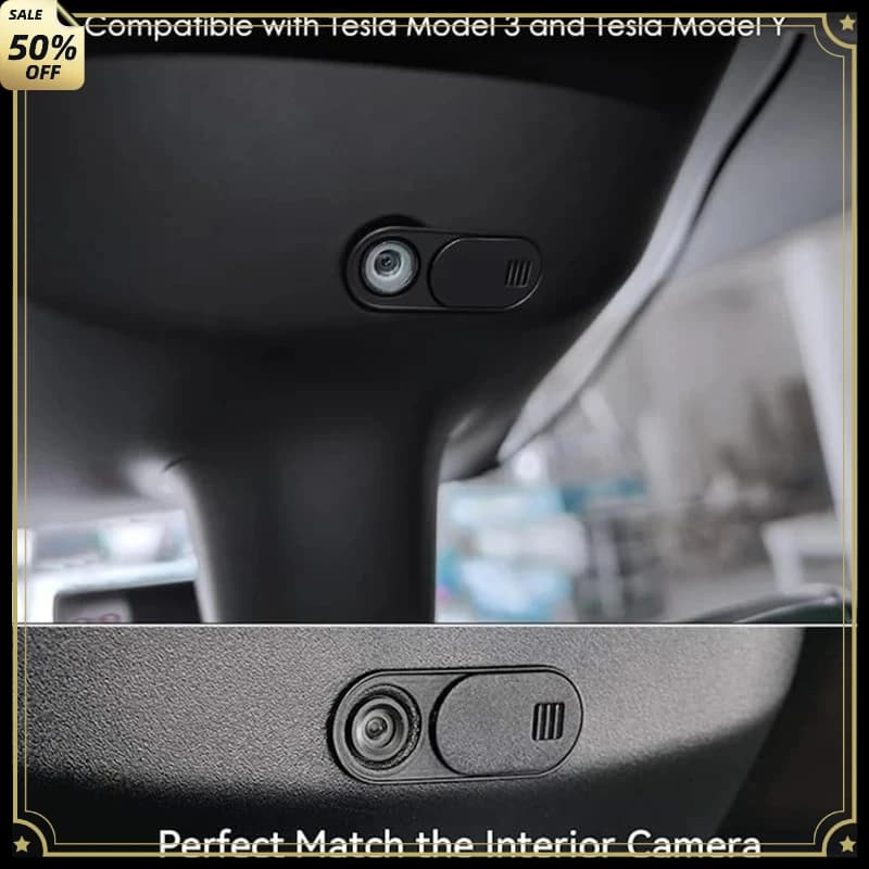 Accessori per Tesla Model Y, Protezione Privacy, Copertura Telecamera, Blocco Webcam Scorrevole per Tesla Model 3, Accessori Auto