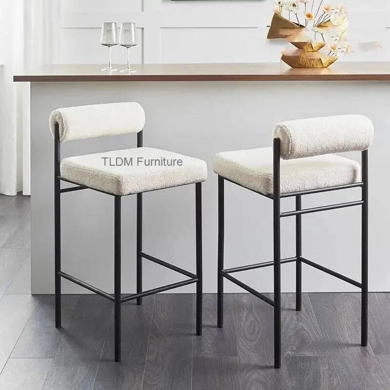 Sgabelli da Bar Minimalisti Grigi, Comodi in Legno, Ergonomici, Moderni, Stile Nordico, Sedie da Bar per Campeggio, Gaming, Set di Mobili da Giardino