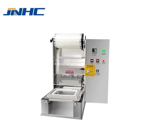 Macchina automatica per sigillare contenitori per scatole fast food in plastica (PP e PVC) per imballaggi alimentari da asporto