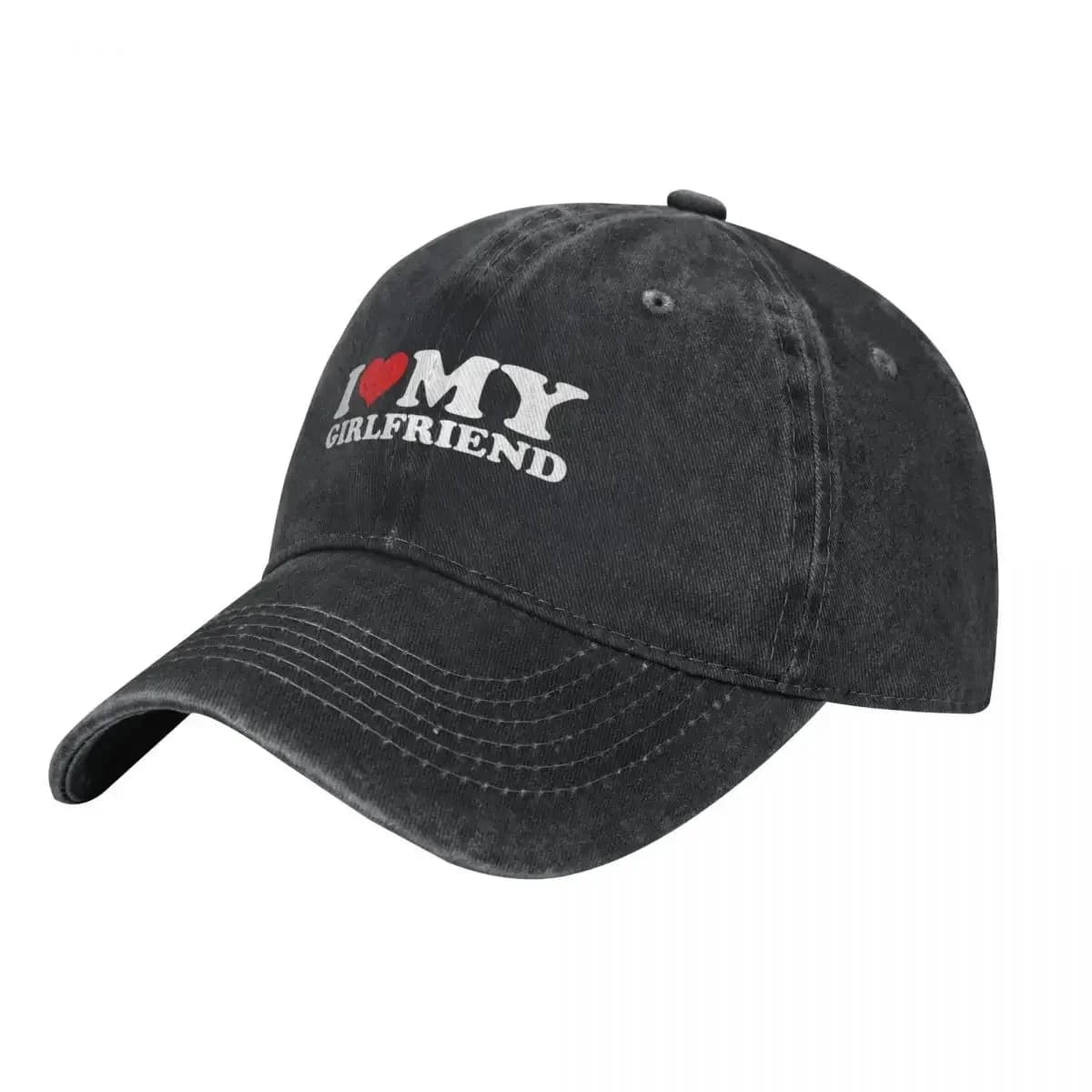 I Love My Girlfriend Baseball Cap Wild Ball Hat Golf Cap Thermal Visor Anime For Women 2026 Men's