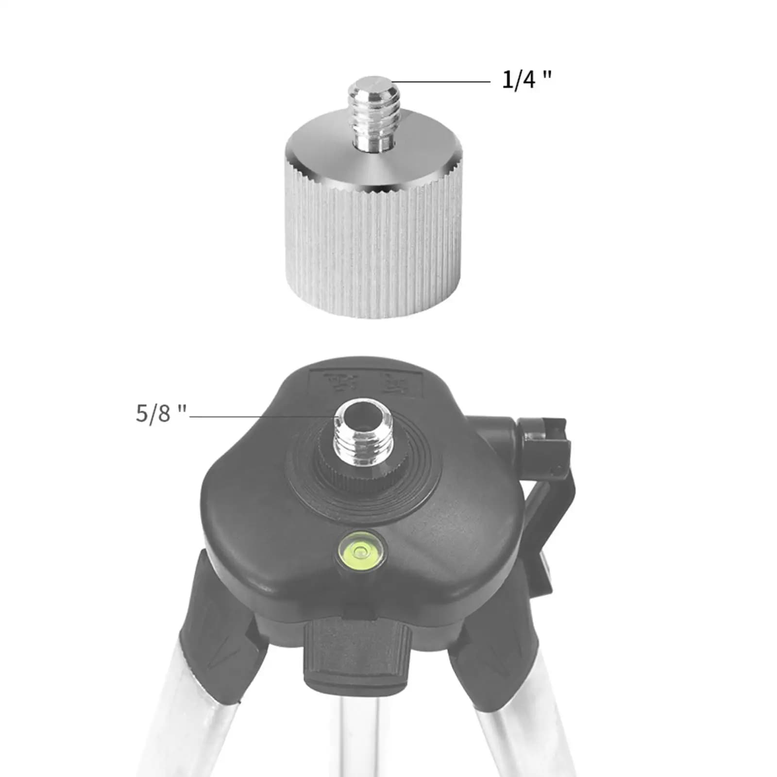 Microphone 5/8 to 1/4 Support Adapter Replace Aluminum Alloy Threaded Screw Adapter / For Microphone Support Tripod Monitor