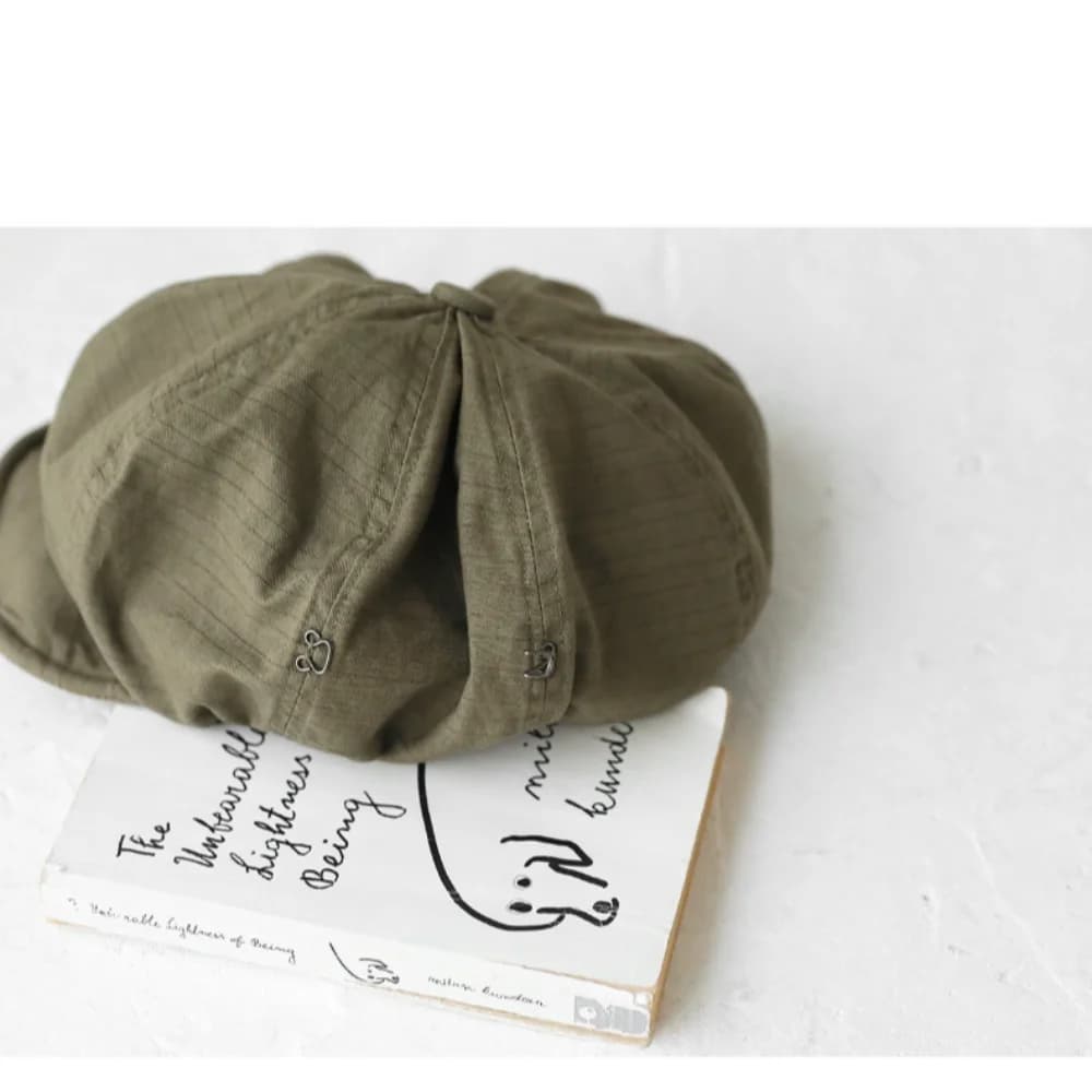 Retro Plus Size Newsboy Caps Cotton Dome Berets Hat Painters Hats