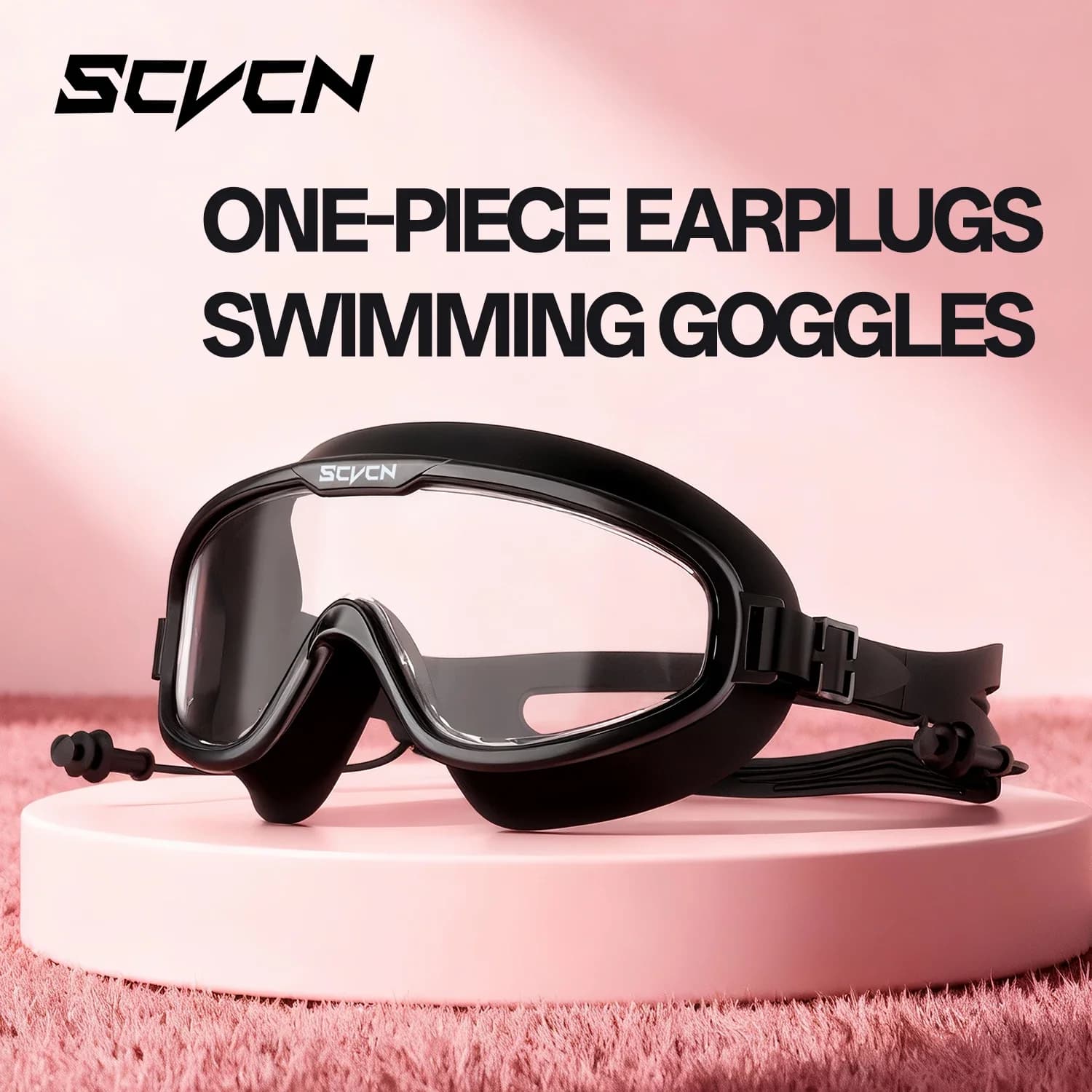 SCVCN Nuoto Anti-fog Adjustable UV400 Waterproof Glasses Strap Swimwear Professional Surf Beach New
