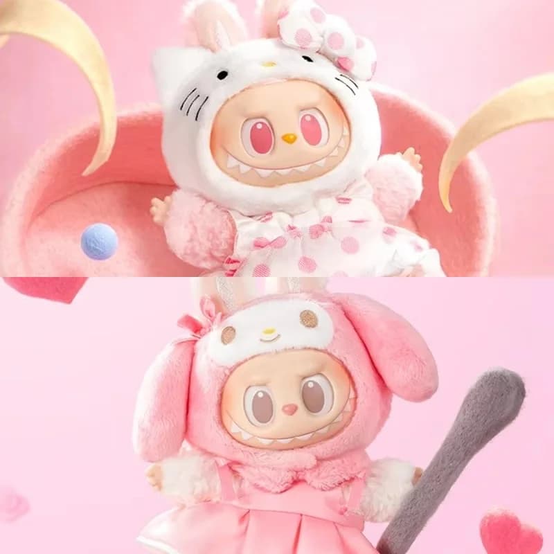 POP MART LABUBU THE MONSTERS SANRIO CHARACTERS Series Peluche in Vinile Originale Mystery Box Blind Box Guess Bag Giocattoli Bambola Carina da Scrivania